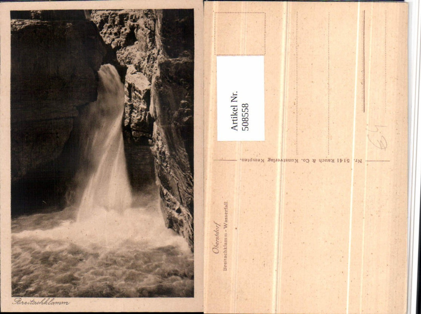 508558, Oberstdorf Breitachklamm Gorge Waterfall