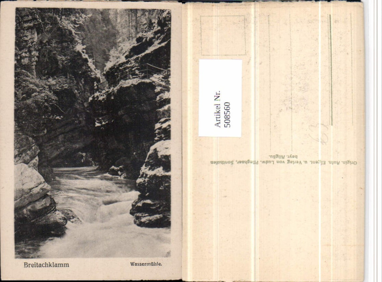 508560,Breitachklamm Klamm b. Oberstdorf Wassermühle