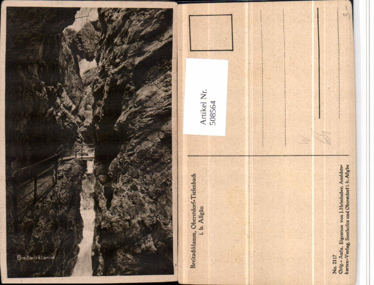508564,Breitachklamm Klamm b. Oberstdorf Tiefenbach