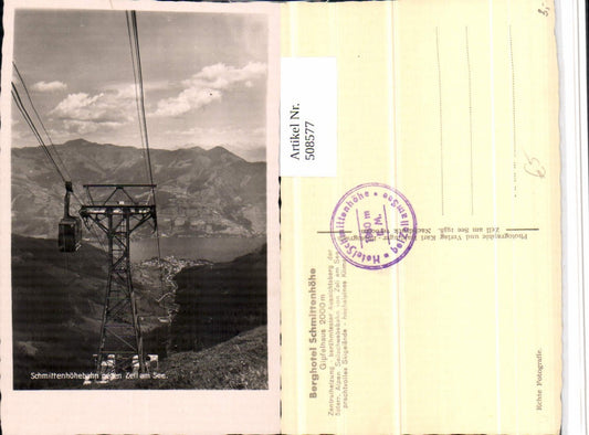 508577,Schmittenhöhebahn Seilbahn b. Zell am See Totale Bergkulisse