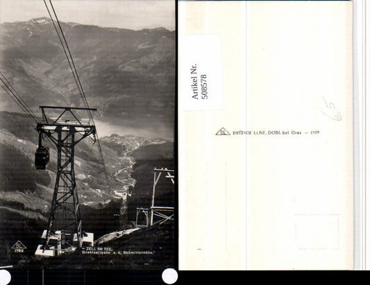 508578,Zell am See Drahtseilbahn Seilbahn auf d. Schmittenhöhe Bergkulisse
