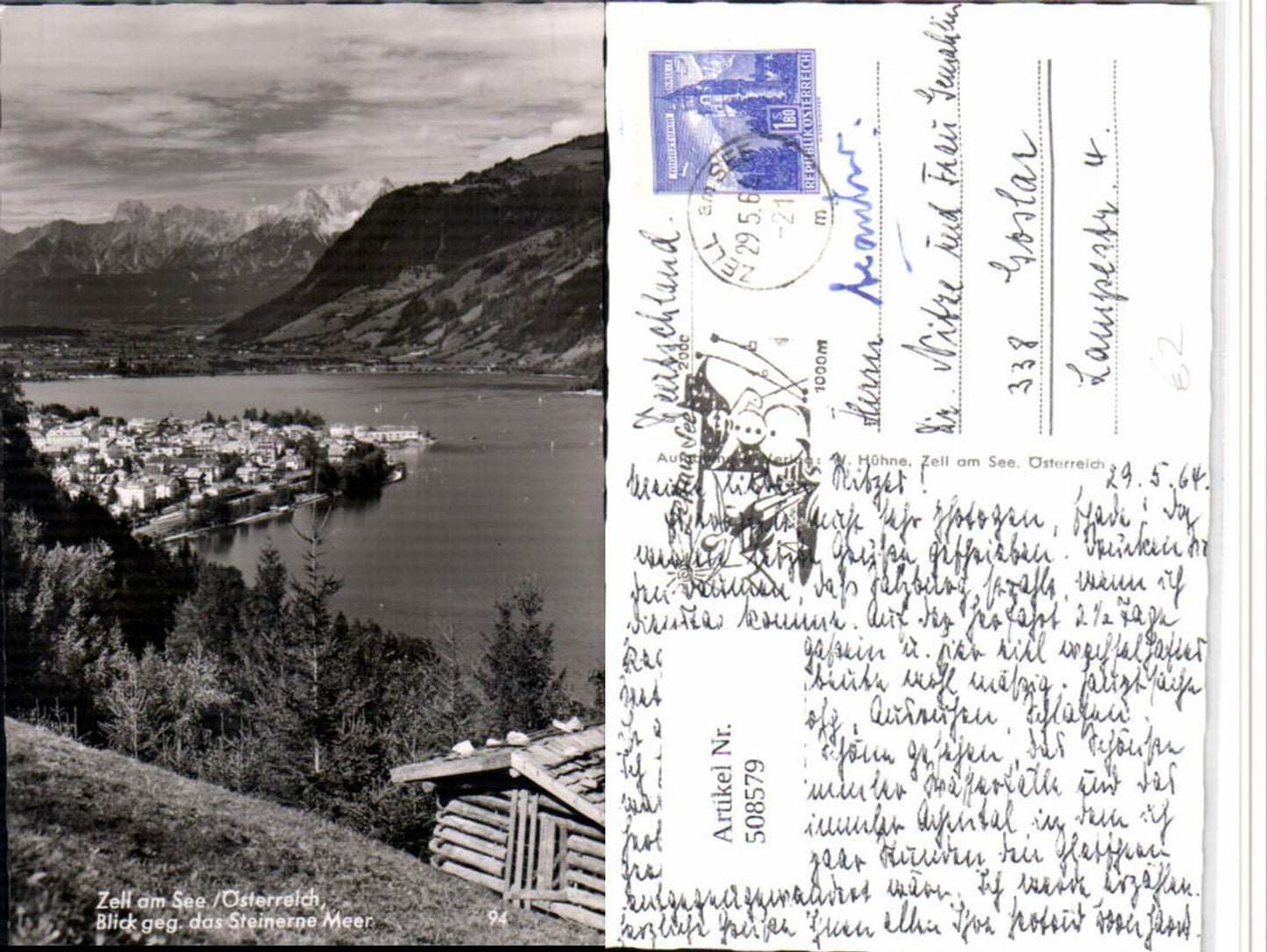 508579,Zell am See Teilansicht geg. Steinerne Meer Bergkulisse