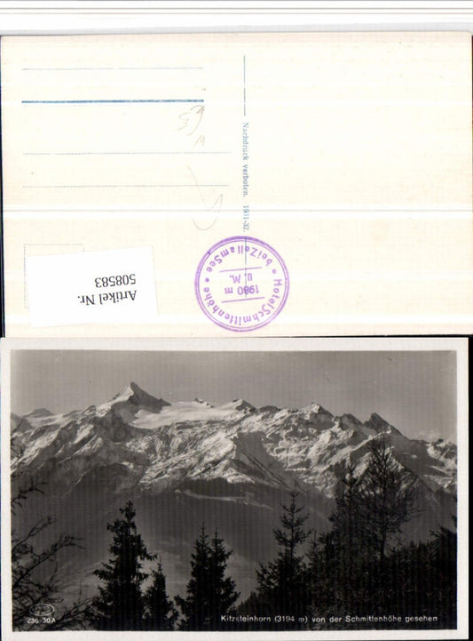 508583,Kitzsteinhorn von d. Schmittenhöhe b. Zell am See Bergkulisse