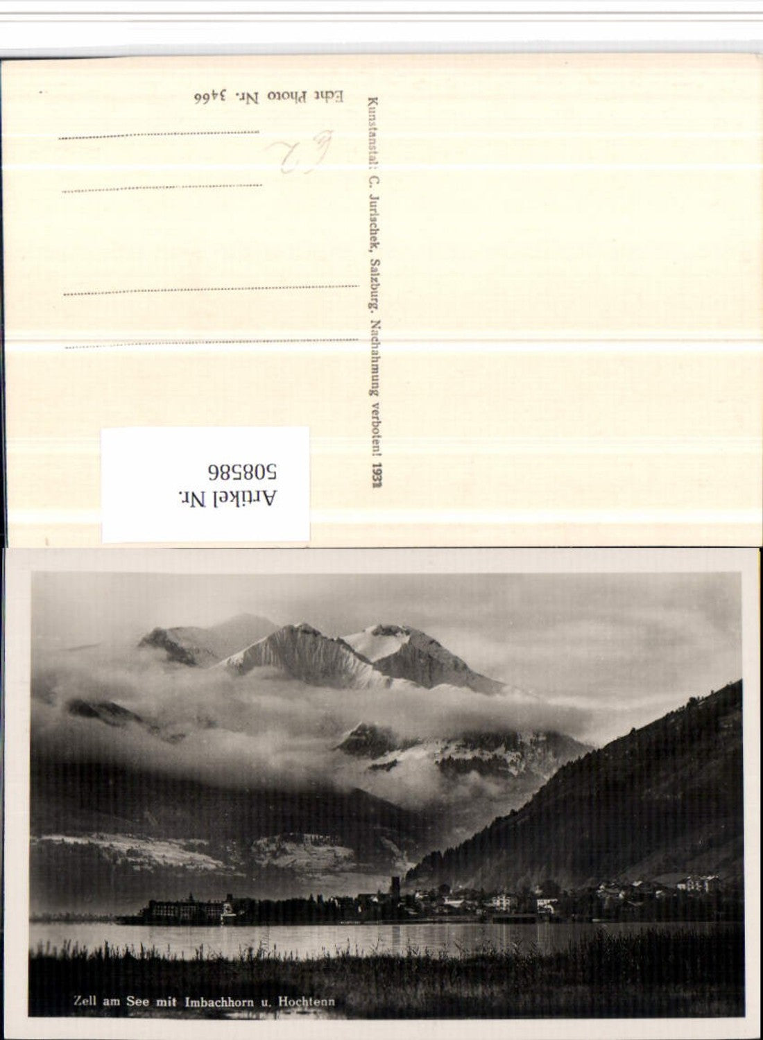 508586,Zell am See Totale m. Imbachhorn u. Hochtenn Bergkulisse