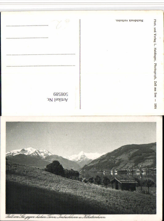 508589,Zell am See Teilansicht geg. Hohen Tenn Bergkulisse