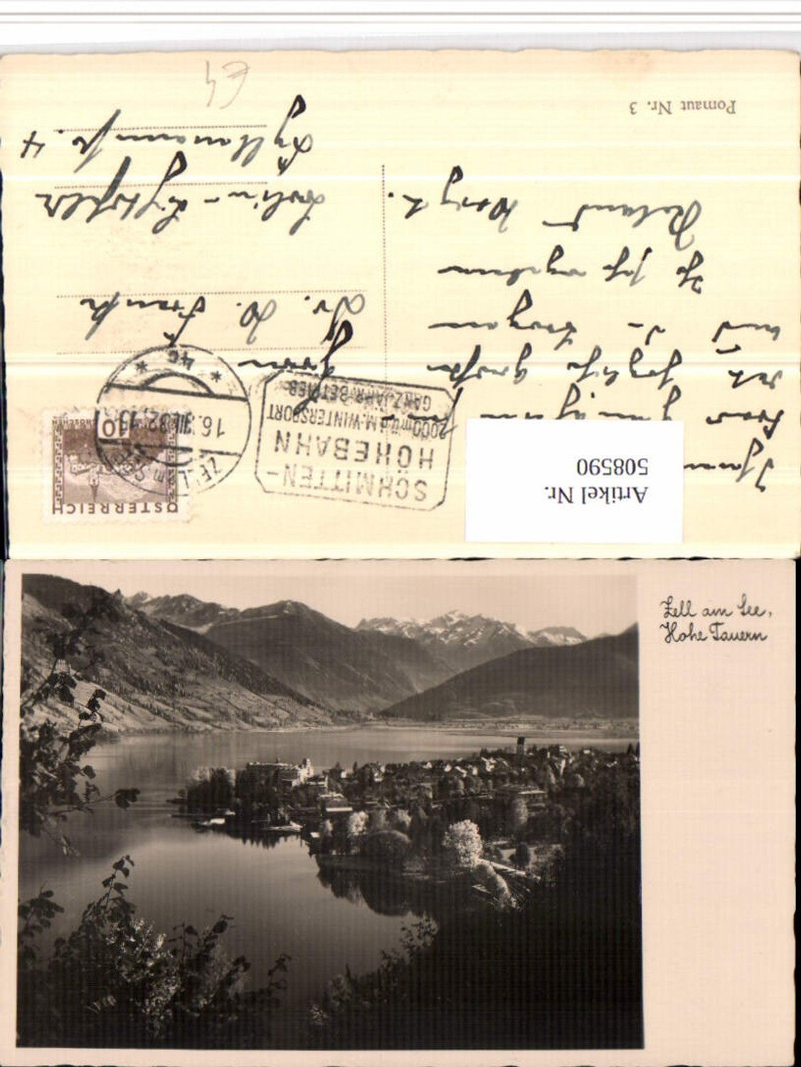 508590,Zell am See Totale geg. Hohe Tauern Bergkulisse