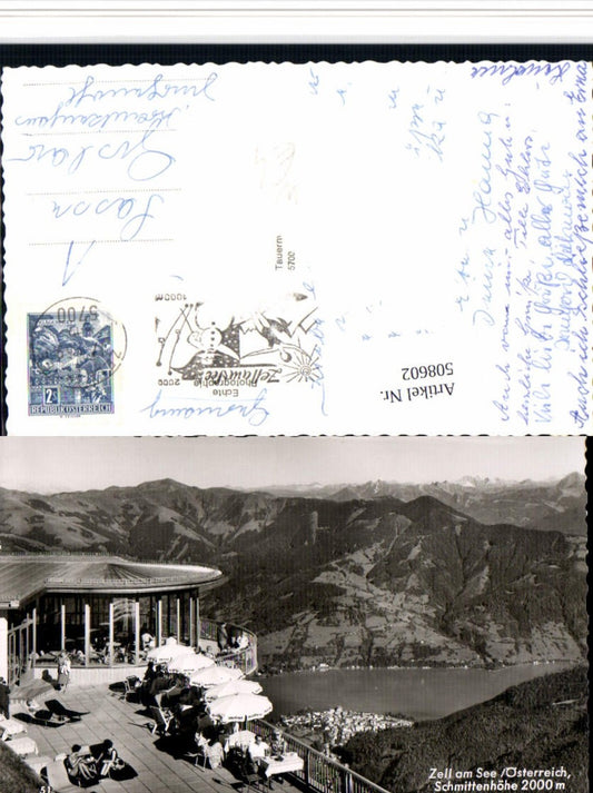 508602,Zell am See Schmittenhöhe Terrasse Bergkulisse