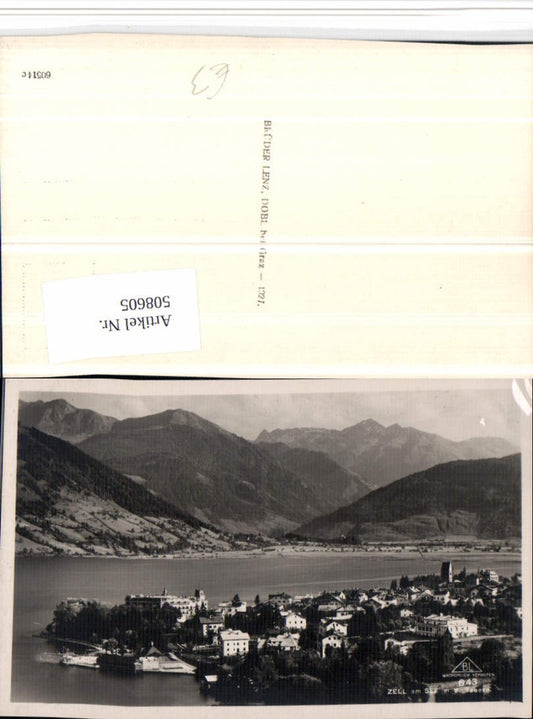 508605,Zell am See Totale m. Hohen Tauern Bergkulisse