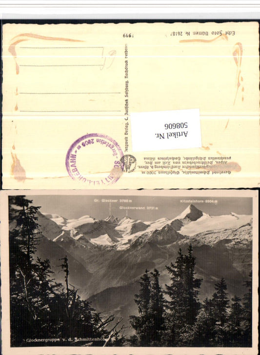 508606,Glocknergruppe von d. Schmittenhöhe b. Zell am See Bergkulisse