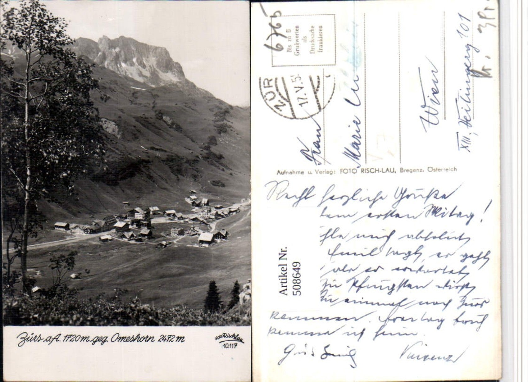 Alte Ansichtskarte – Old Postcard