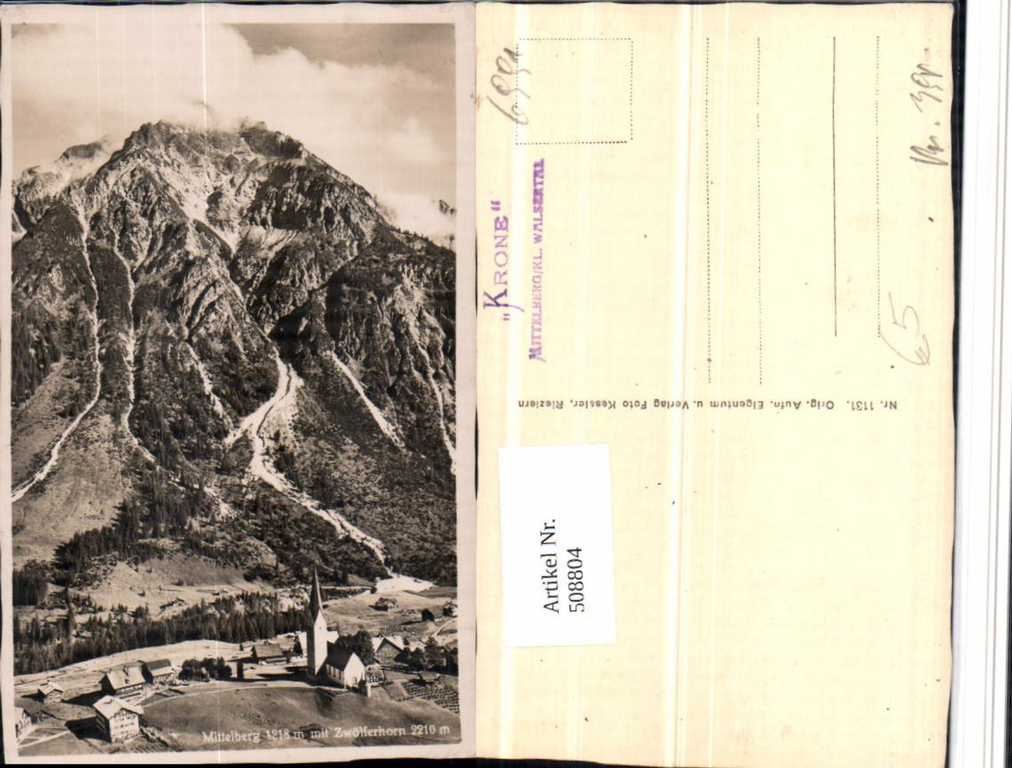 Alte Ansichtskarte – Old Postcard