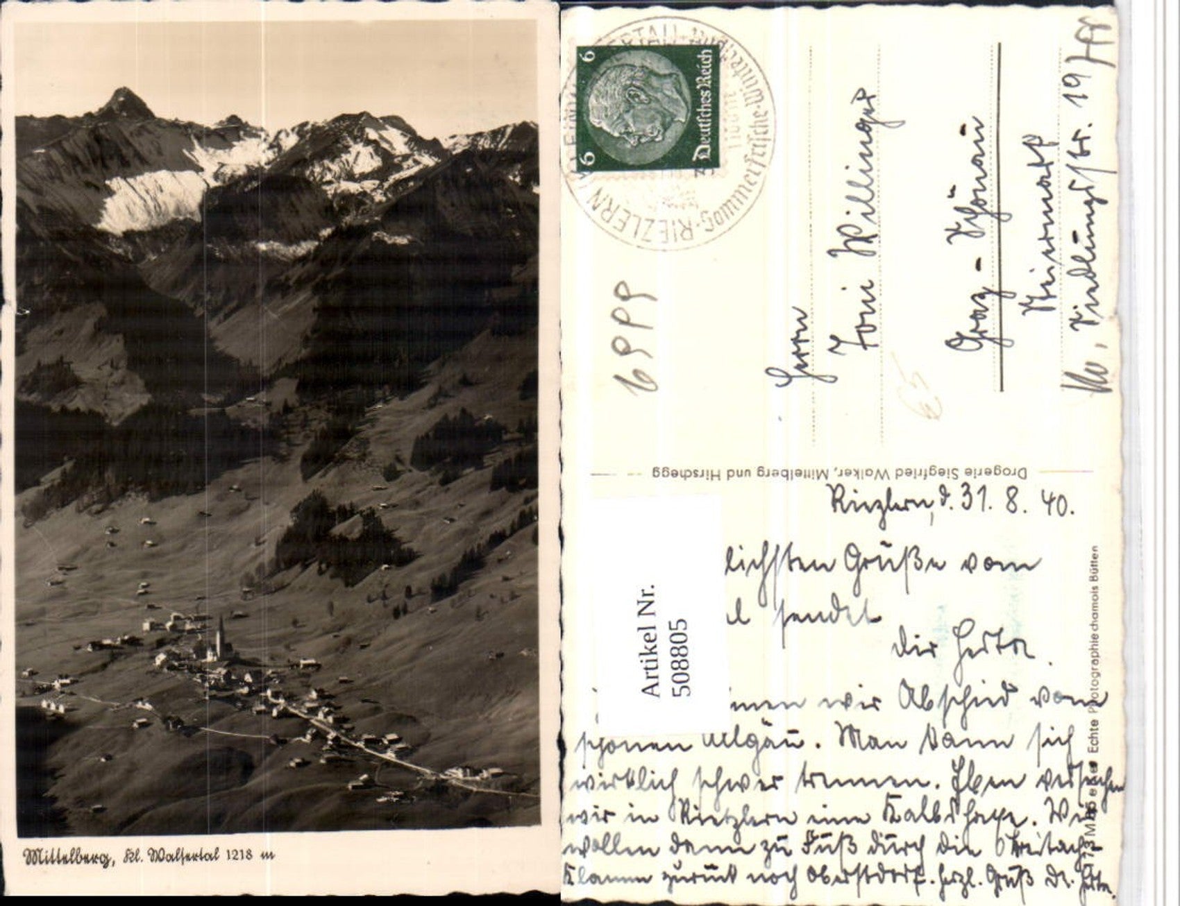 Alte Ansichtskarte – Old Postcard