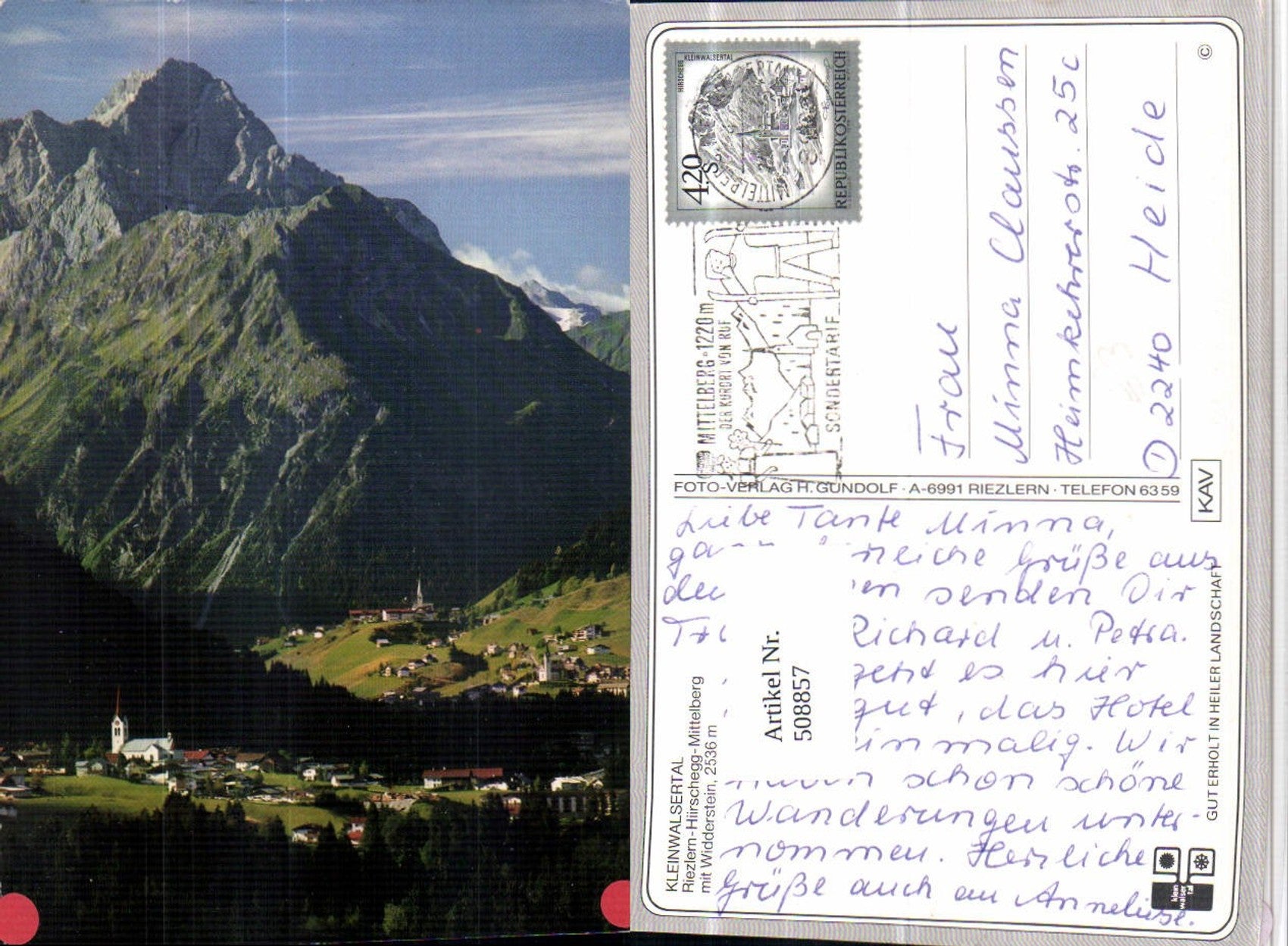 Alte Ansichtskarte – Old Postcard