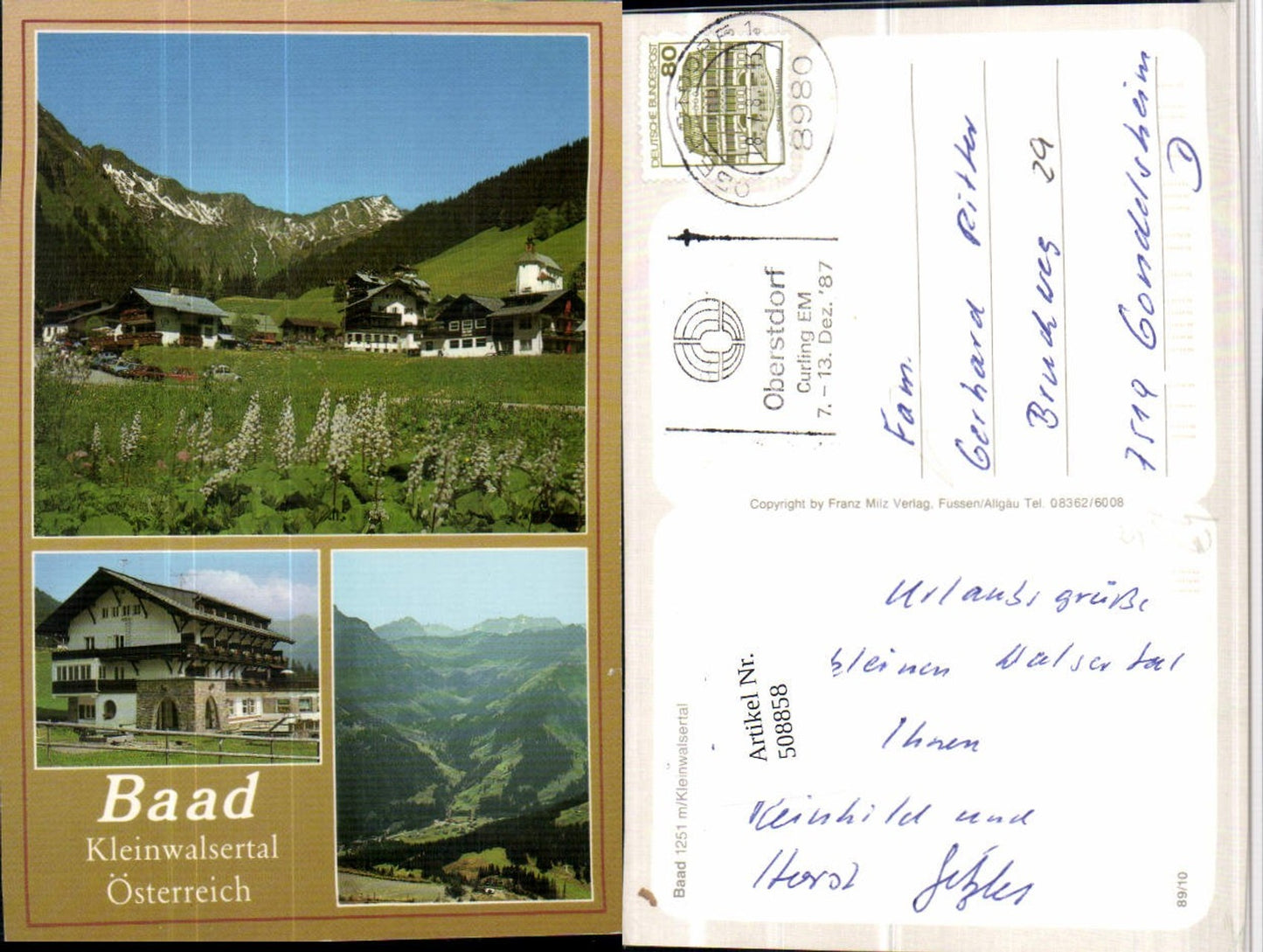 Alte Ansichtskarte – Old Postcard