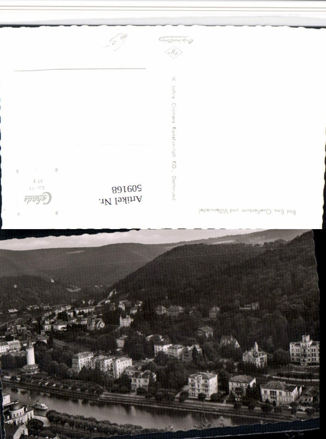 509168,Bad Ems Quellenturm Turm u. Villenviertel