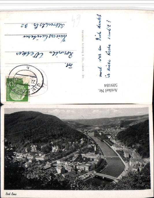 509184,Bad Ems Totale Fluss Brücken