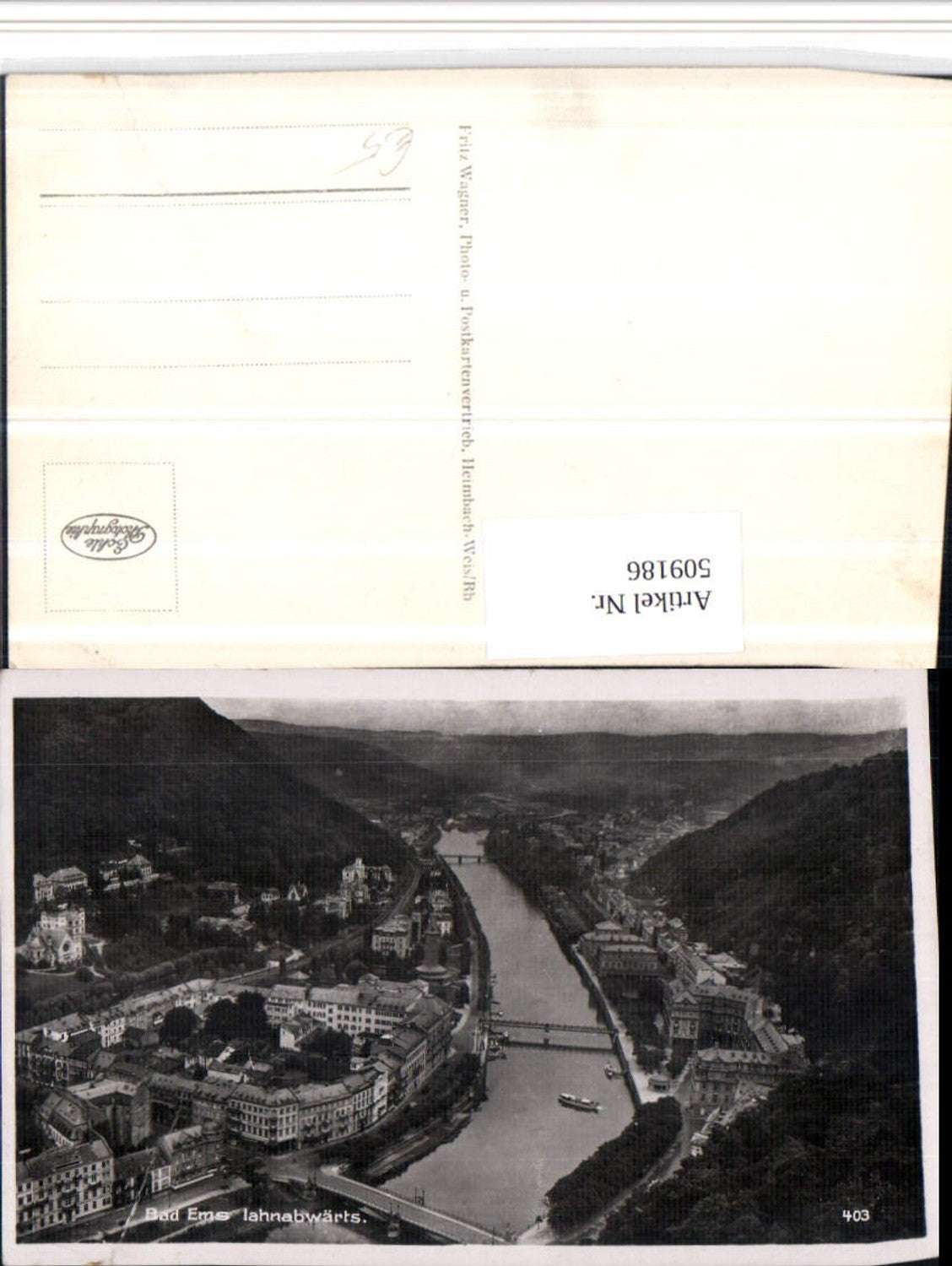 509186,Bad Ems Totale Lahnabwärts Fluss Brücken