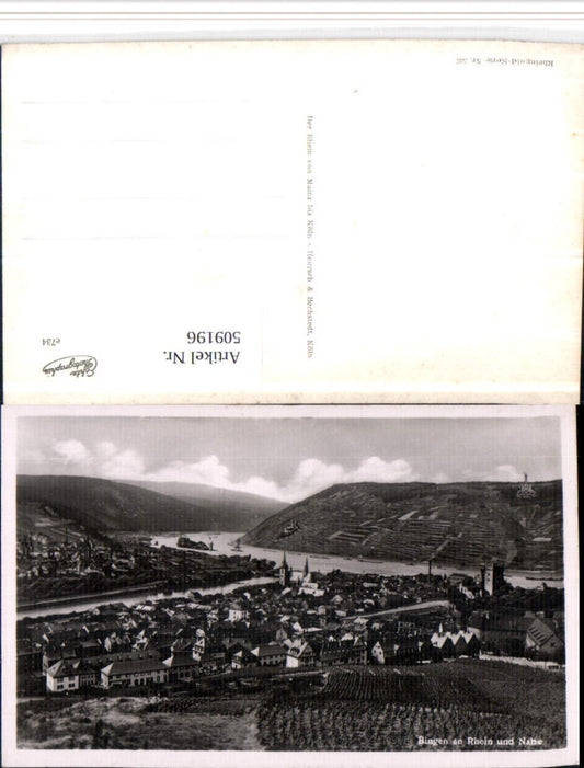 509196,Bingen am Rhein Totale u. Nahe Fluss