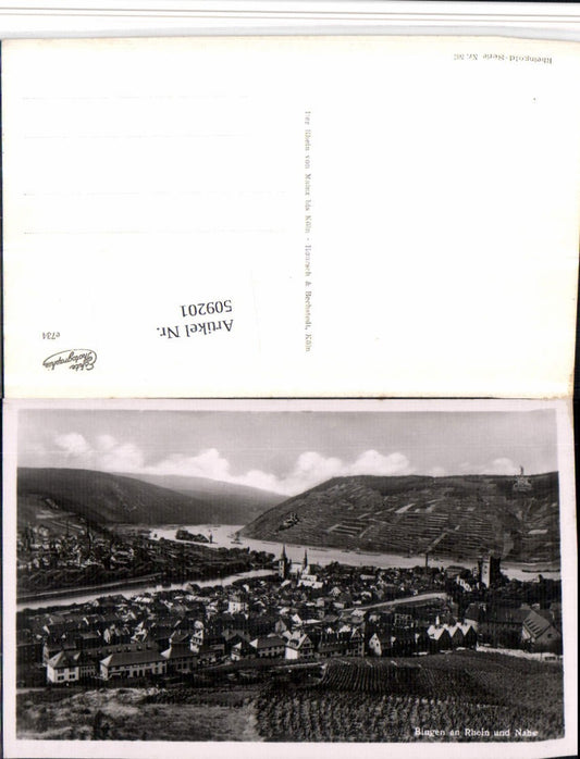 509201,Bingen am Rhein Totale u. Nahe Fluss