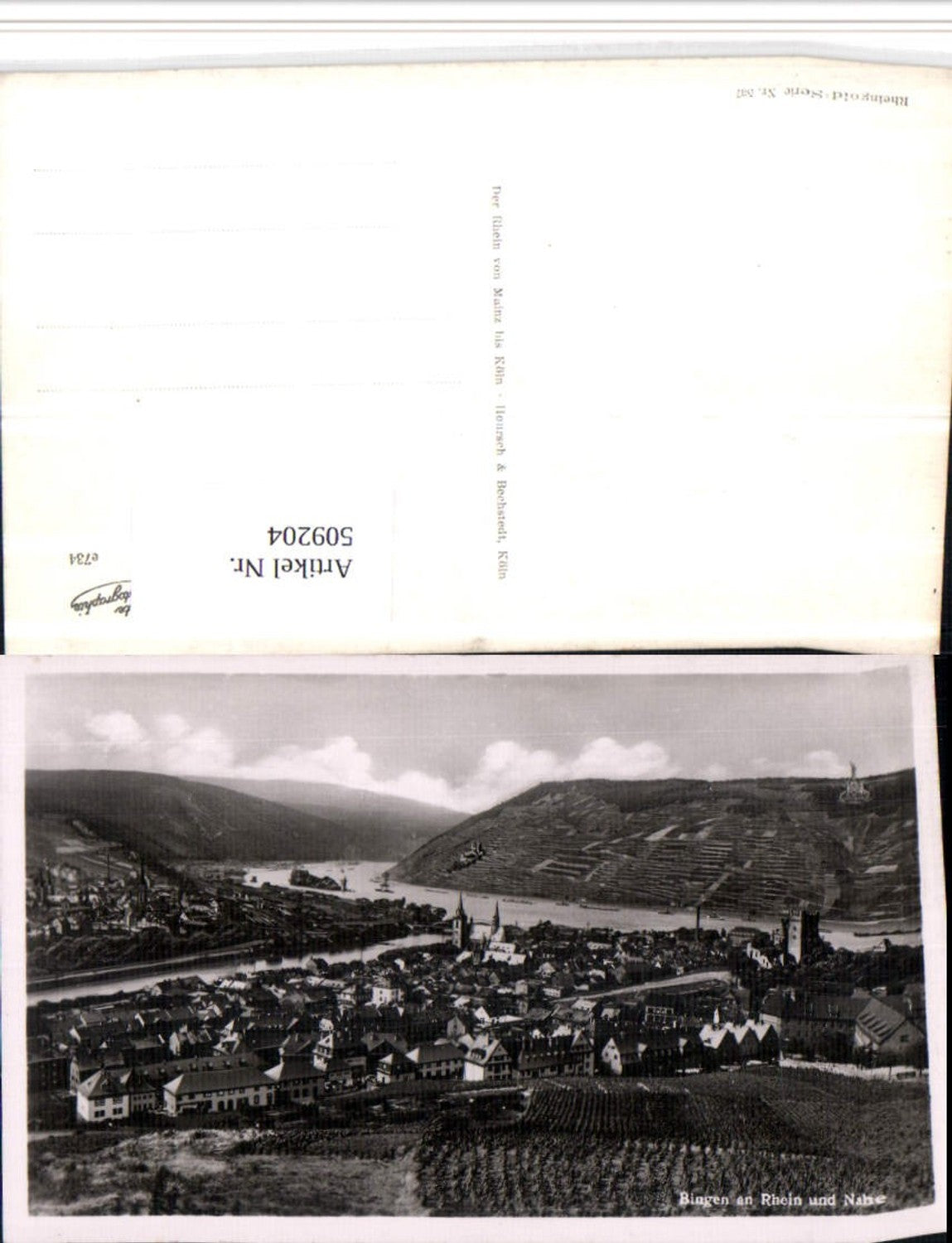 509204,Bingen am Rhein Totale u. Nahe Fluss