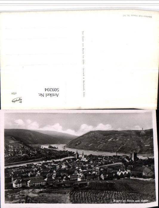 509204,Bingen am Rhein Totale u. Nahe Fluss