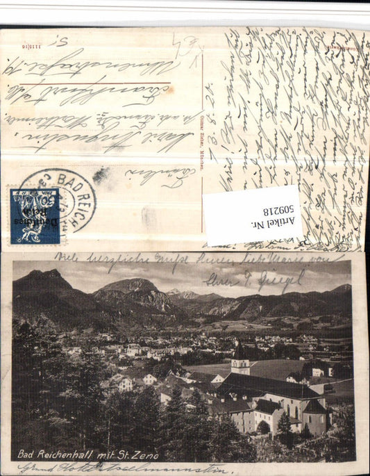 509218,Bad Reichenhall Totale m. St. Zeno Kloster Bergkulisse pub Ottmar Zieher