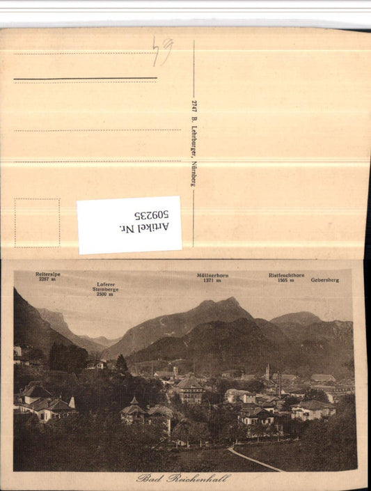 509235,Bad Reichenhall Teilansicht m. Müllnerhorn Bergkulisse