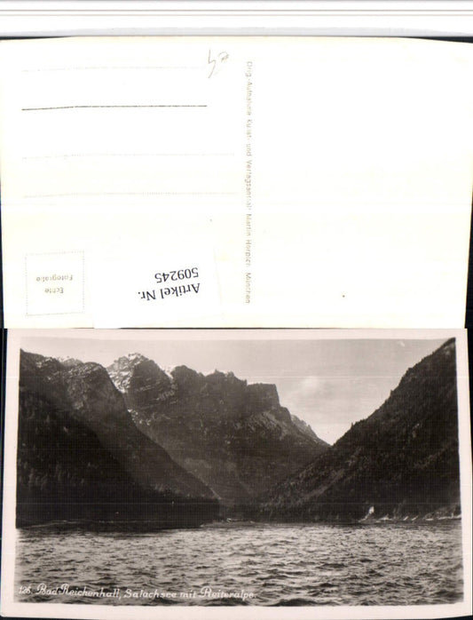 509245,Bad Reichenhall Salachsee See m. Reiteralpe Bergkulisse