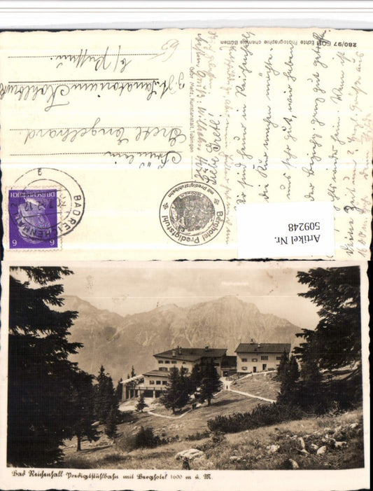 509248,Bad Reichenhall Predigtstuhlbahn Berghotel Bergkulisse