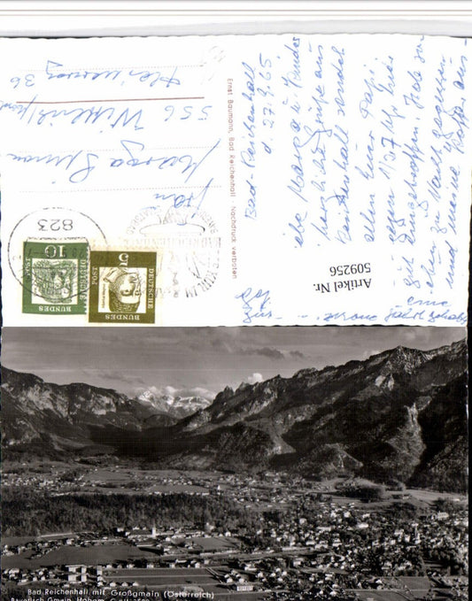 509256,Bad Reichenhall Totale m. Großgmain geg. Hohem Göll Bergkulisse