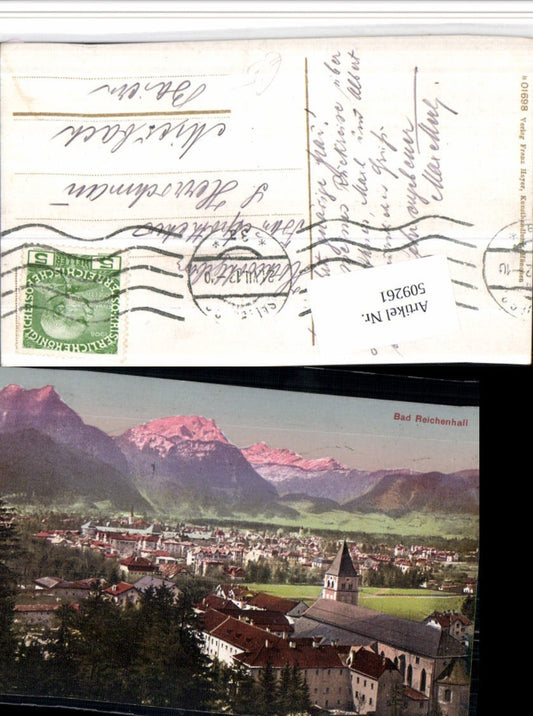 509261,Bad Reichenhall Totale St. Zeno Kloster Kirche Bergkulisse