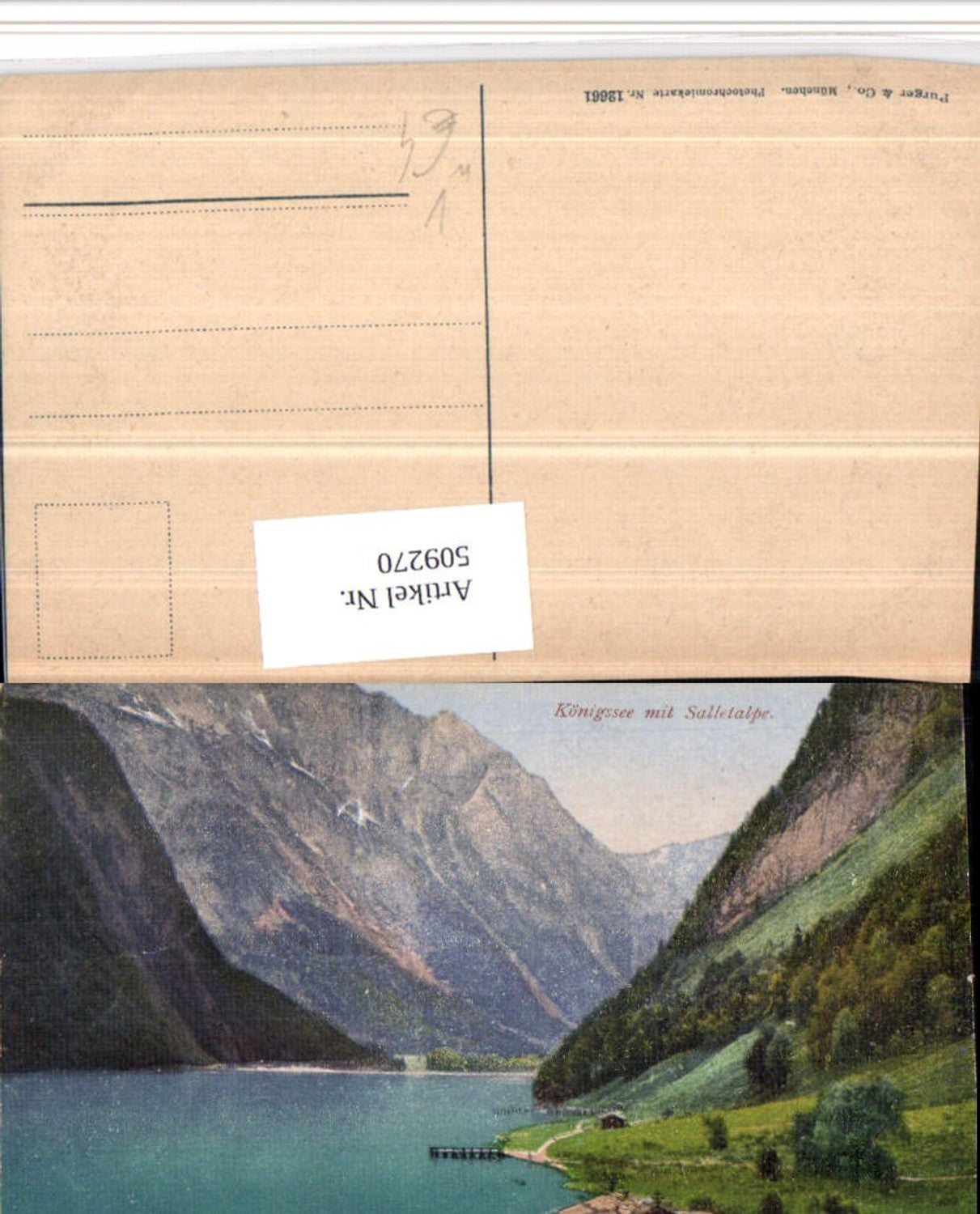 509270,Königssee See b. Schönau Salletalpe Bergkulisse pub Purger & Co 12661