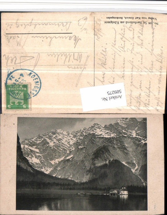 509275,St. Bartholomä am Königssee See b. Schönau Bergkulisse