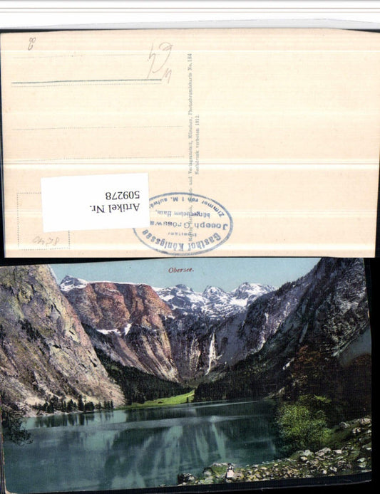 509278,Obersee See b. Schönau Berchtesgaden Bergkulisse