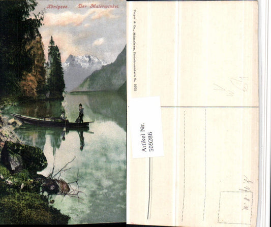509286,Königssee b. Schönau Malerwinkel Zille Bergkulisse pub Purger & Co 5975