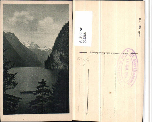 509288,Königssee See b. Schönau Bergkulisse