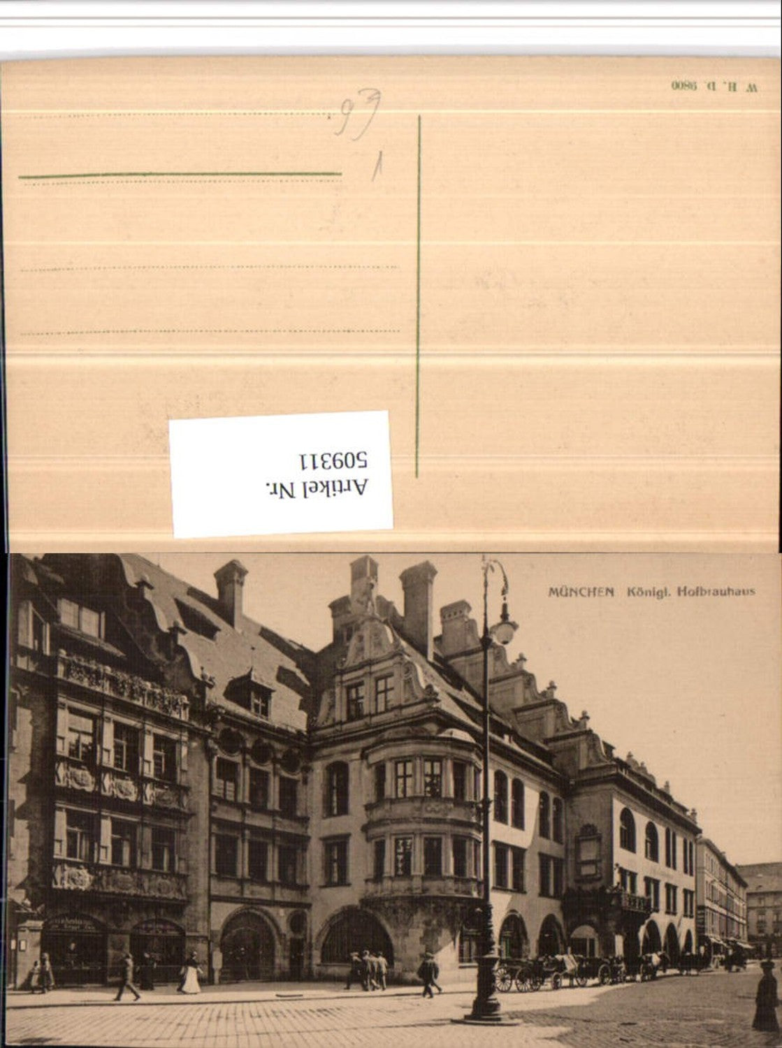 509311,München Königliches Hofbräuhaus Erker pub W.H.D. 9800