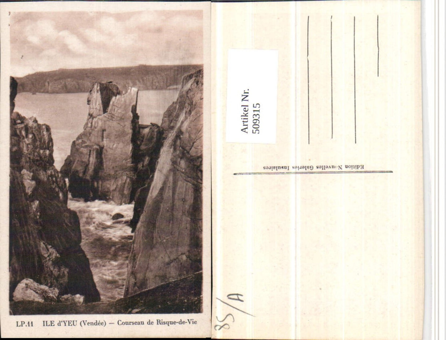 509315,Pays de la Loire Vendee Ile d'Yeu Courseau de Risque-de-Vie Küste Felsen