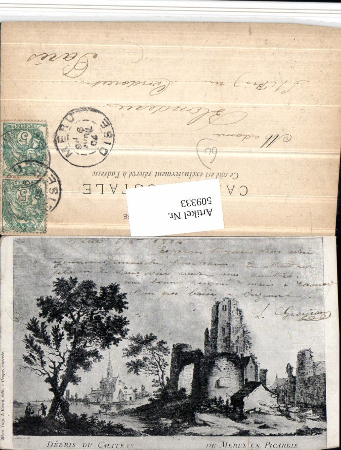 509333,Picardie Oise Meru Debris du Chateau Ruine
