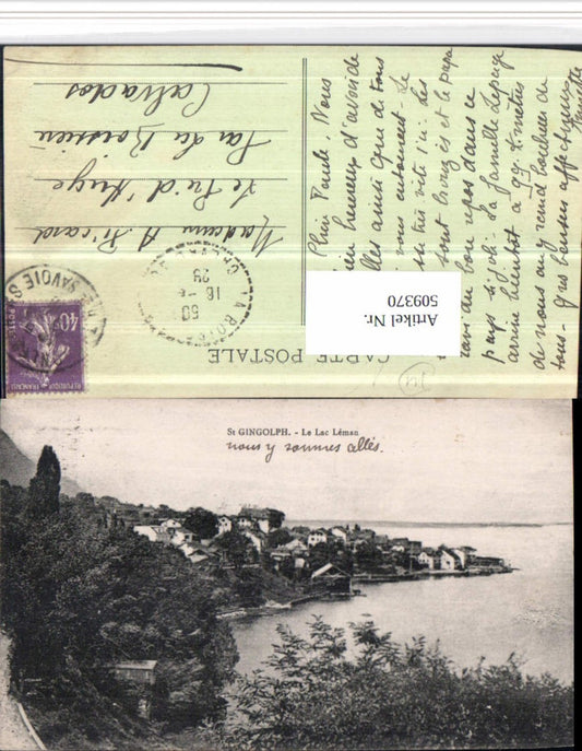 509370,Rhone-Alpes Haute-Savoie St-Gingolph Teilansicht