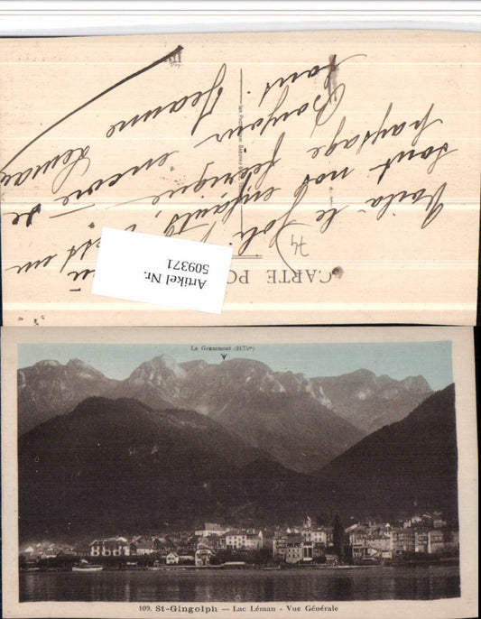 509371,Rhone-Alpes Haute-Savoie Vue Generale Totale Bergkulisse