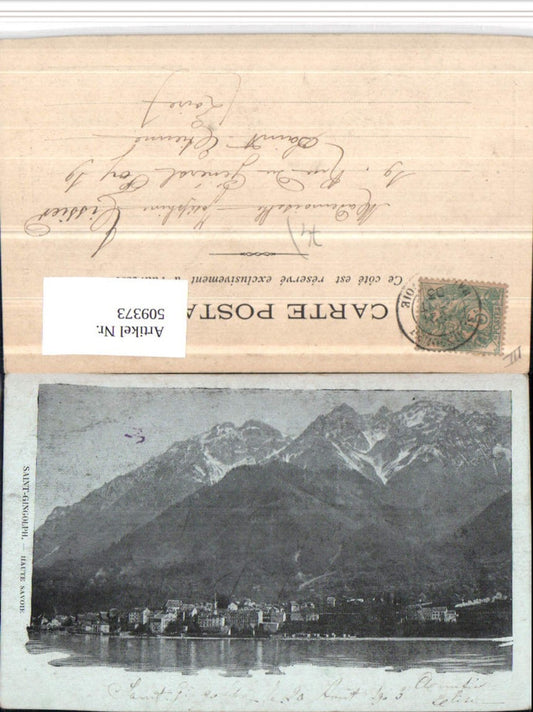 509373,Rhone-Alpes Haute-Savoie Saint-Gingolph Totale Bergkulisse