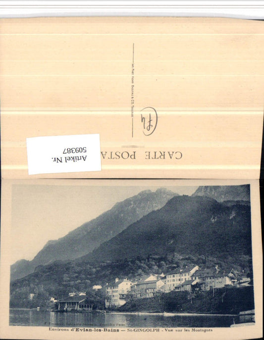 509387,Rhone-Alpes Hatue-Savoie Evian-les-Bains St-Gingolph Teilansicht