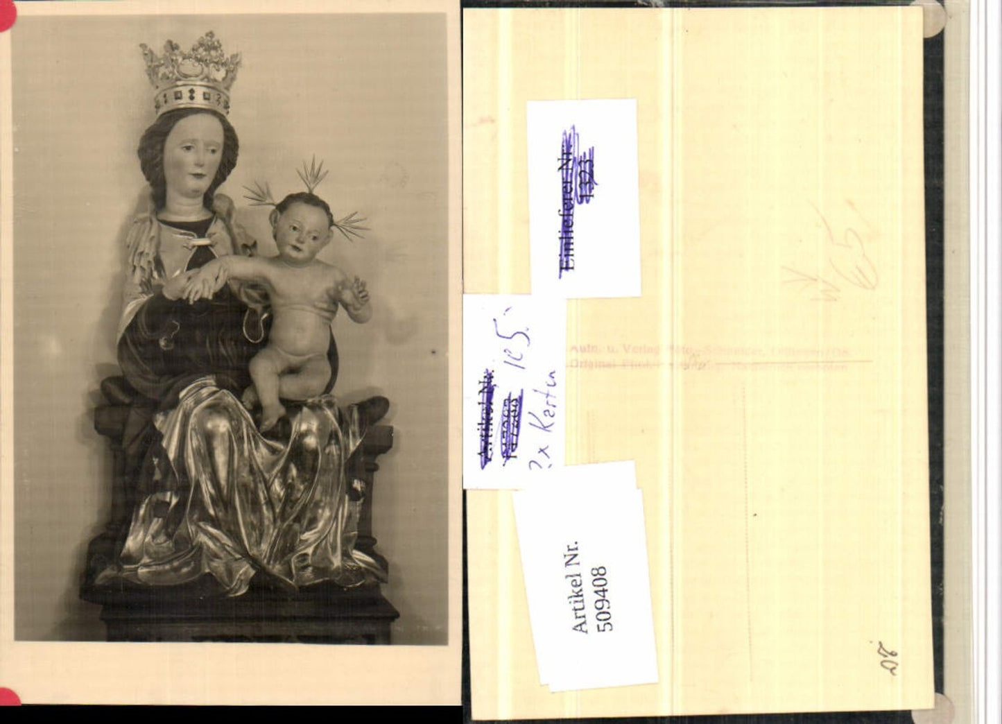 509408,Dillingen Madonna m. Jesuskind Statue pub Foto Schneider