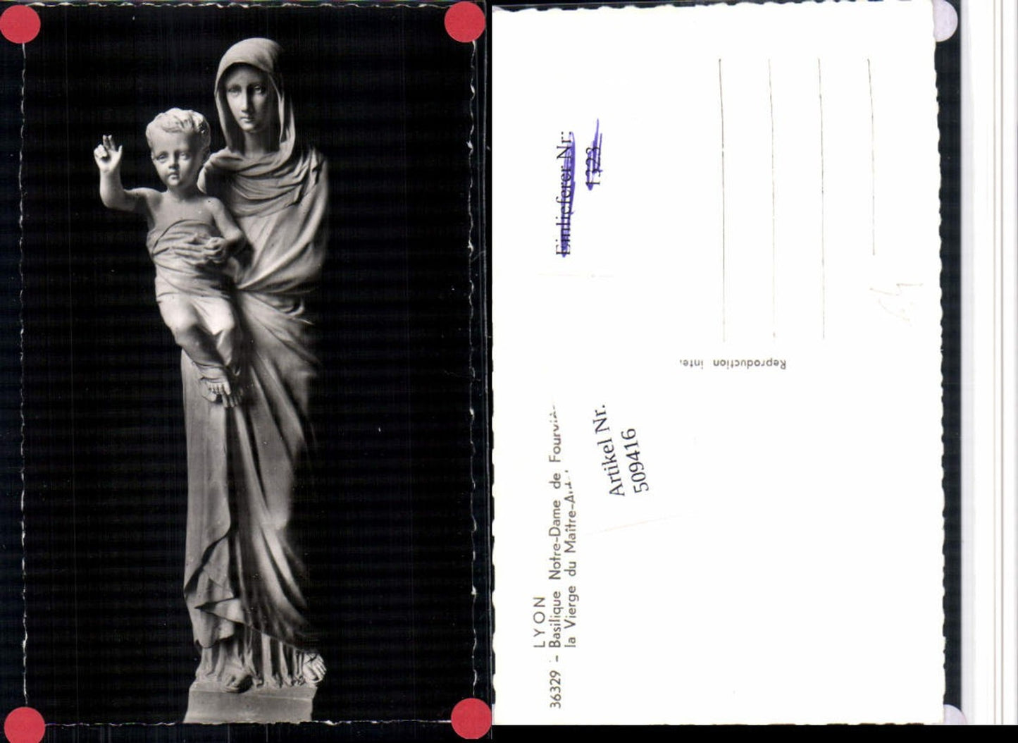 509416,Lyon Basilique Notre-Dame de Fourviere Vierge Maitre-Autel Statue