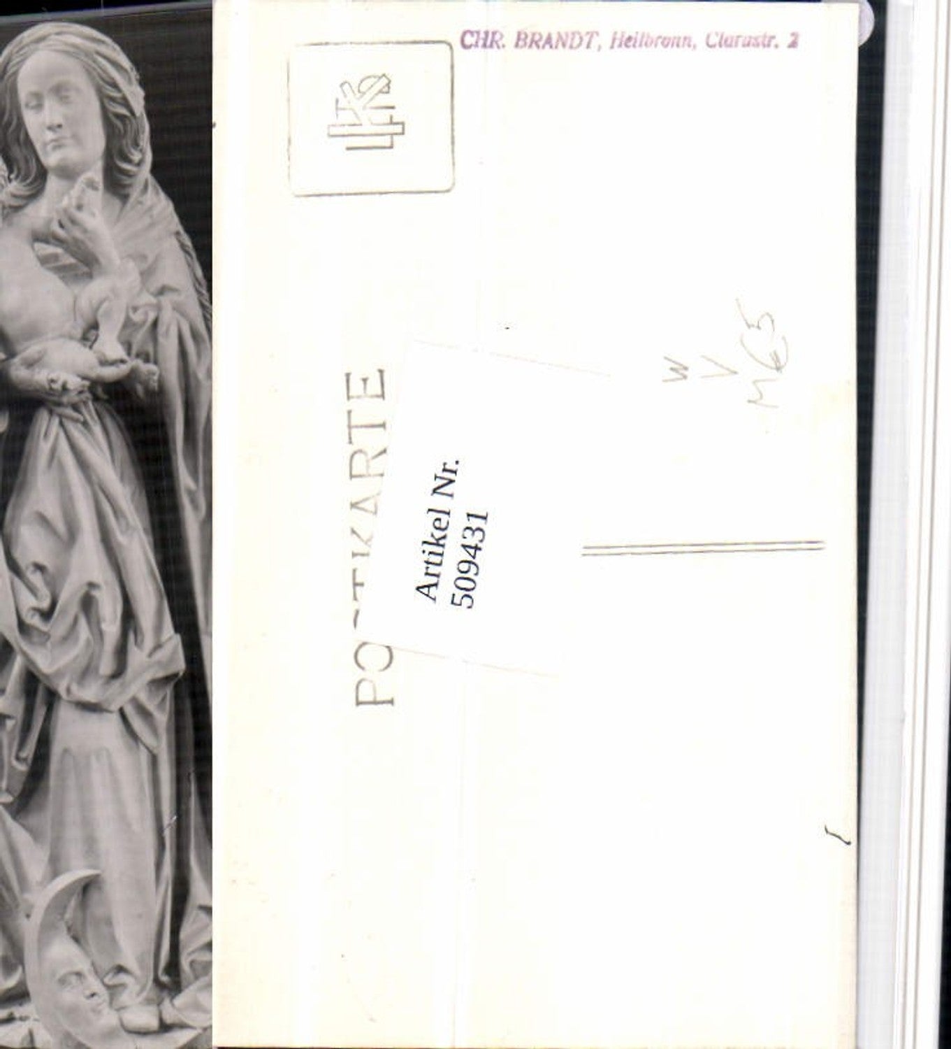 509431,Heilbronn Madonna Statue pub Chr. Brandt