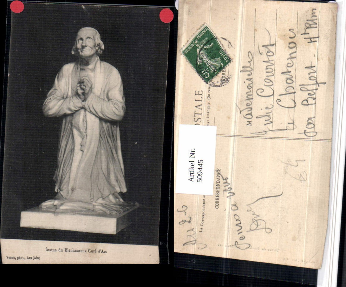 509445,Statue du Bienheureux Cure Ars Statue