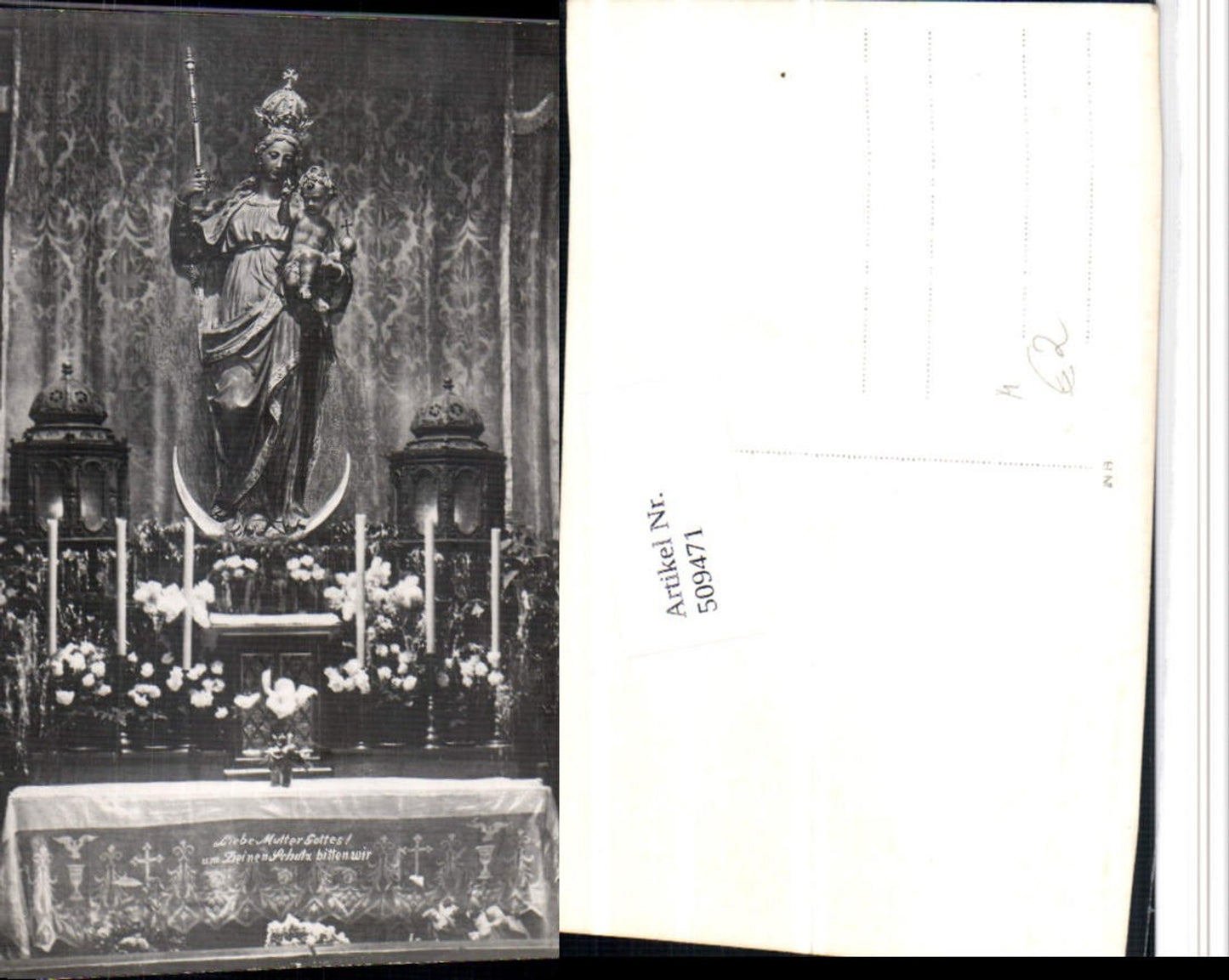 509471,Kirche Altar Madonna Statue Kerzen Religion