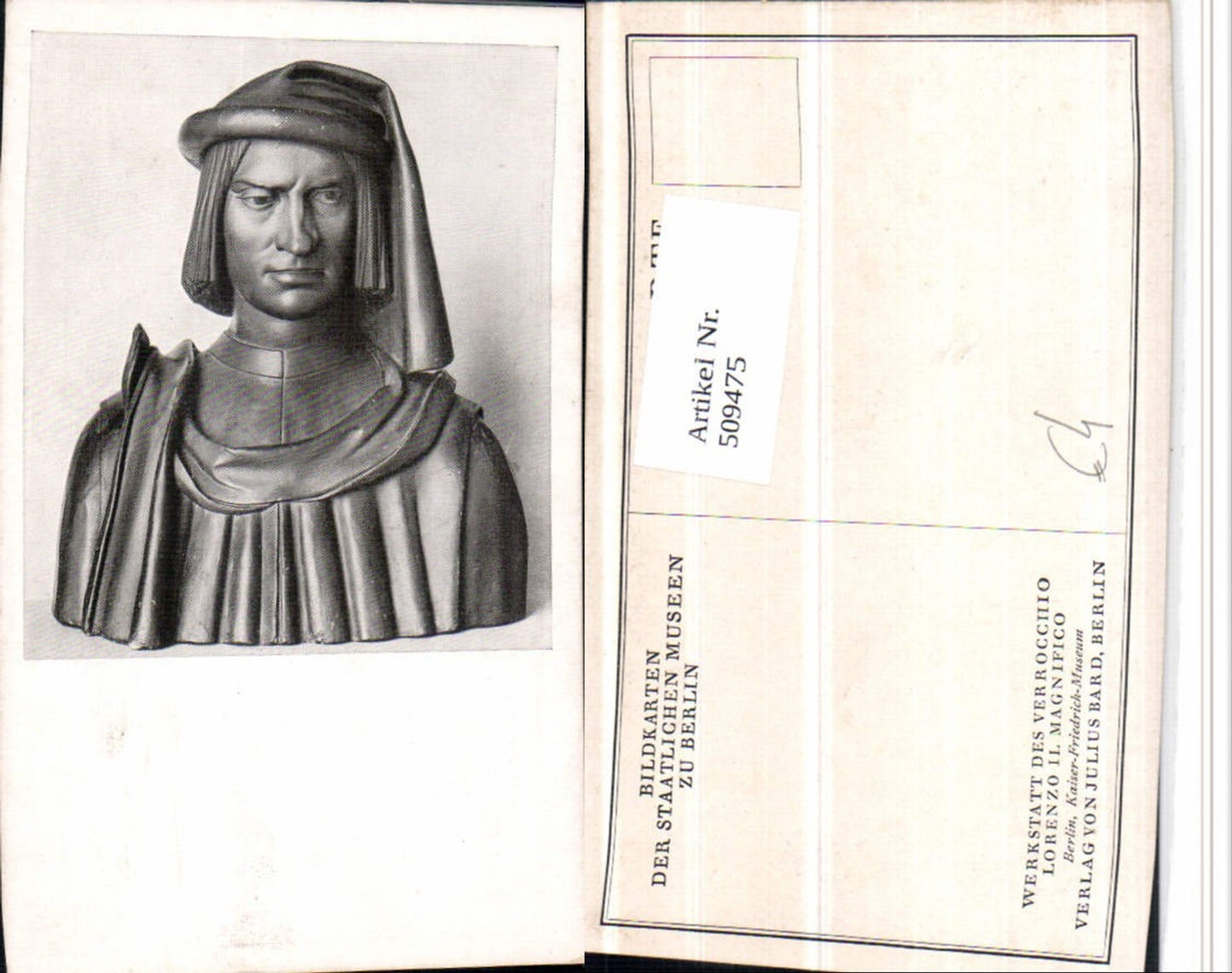 509475,Berlin Museum Lorenzo il Magnifico Statue Büste