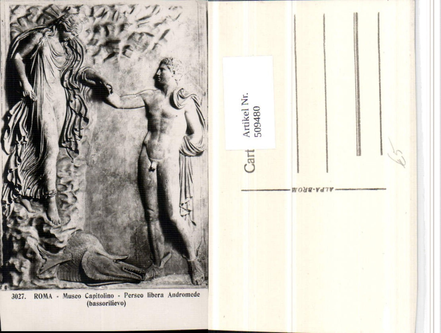 509480,Roma Rom Museo Capitolino Perseo libera Andromede Relief